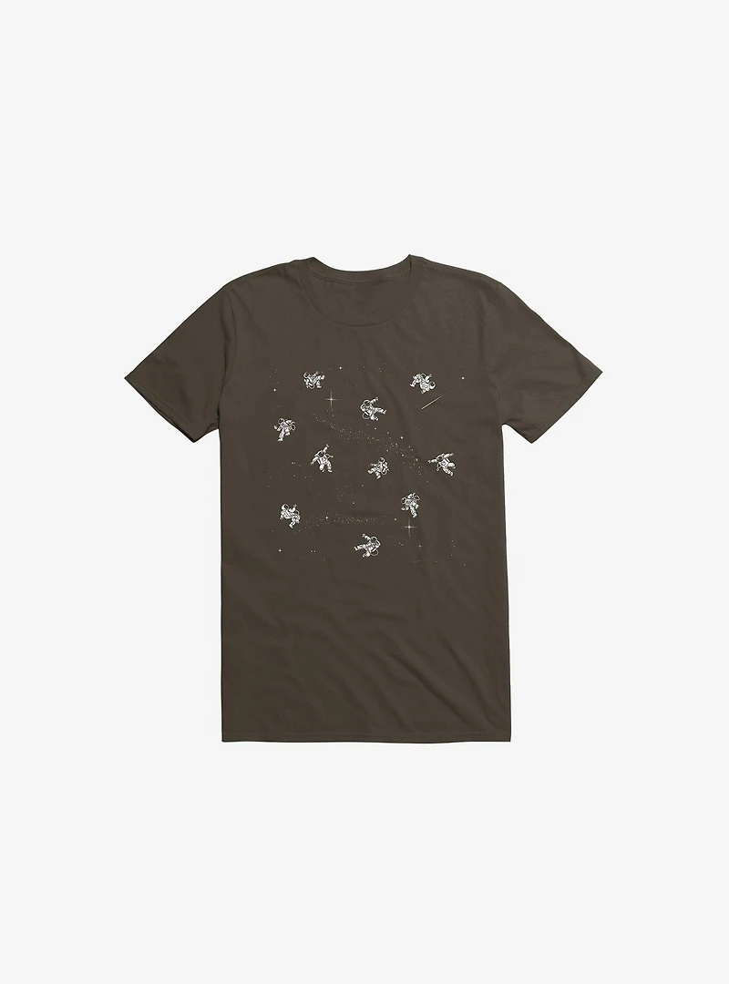 Gravity Reloaded Astronauts Brown T-Shirt
