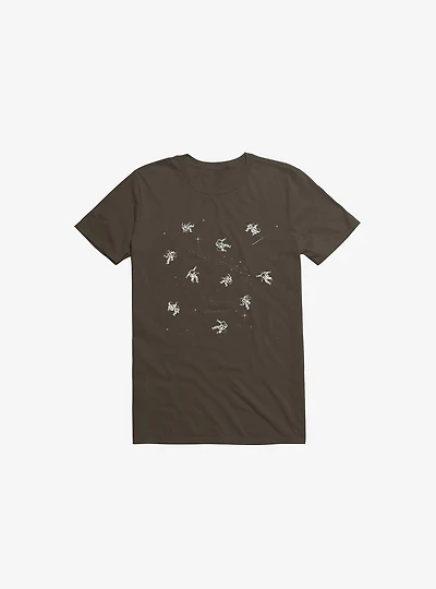 Gravity Reloaded Astronauts Brown T-Shirt