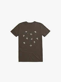 Gravity Reloaded Astronauts Brown T-Shirt