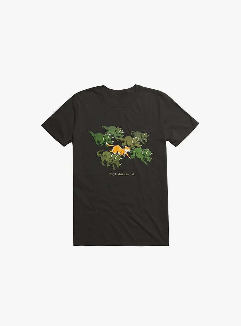 Jurassicats Black T-Shirt