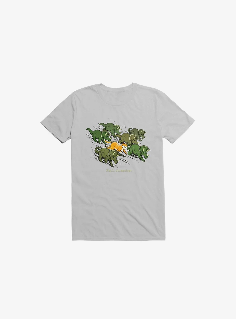 Jurassicats Ice Grey T-Shirt