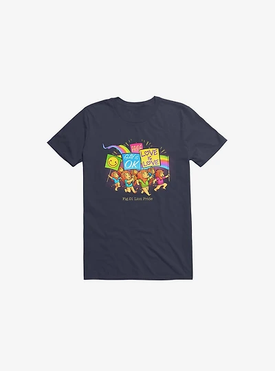 Lion Pride Navy Blue T-Shirt