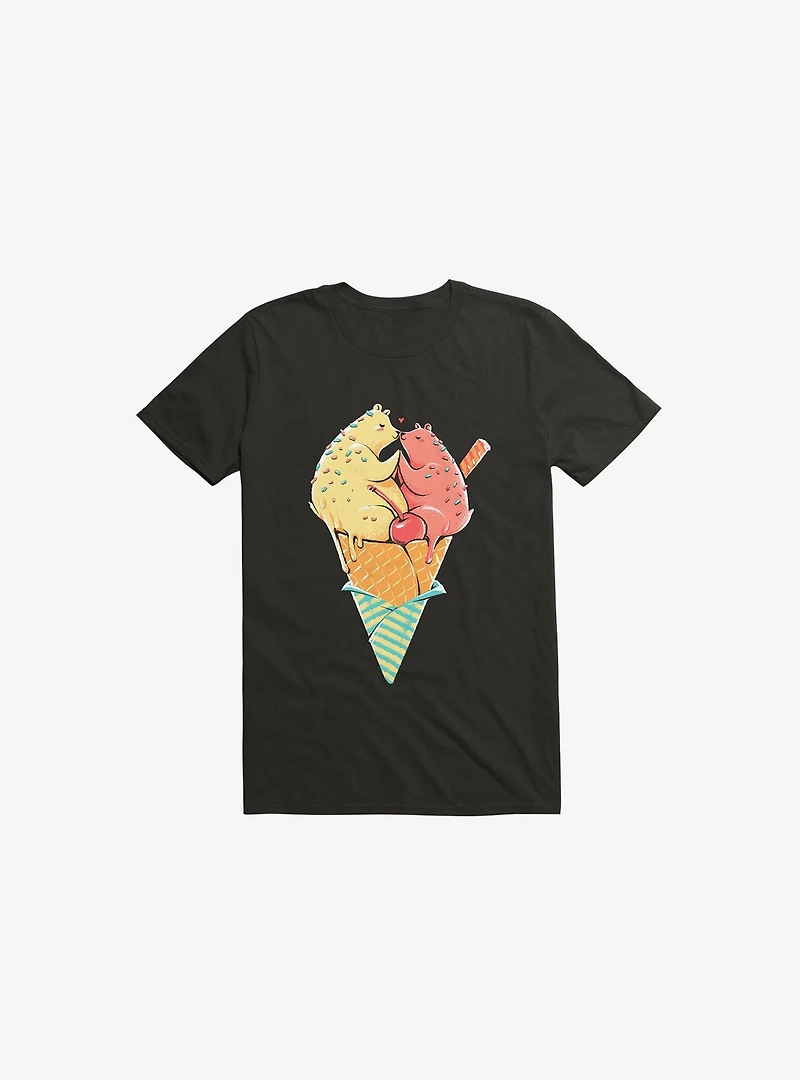 Me Melting Black T-Shirt