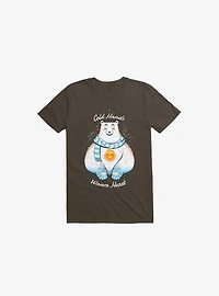 Cold Hands, Warm Heart Brown T-Shirt