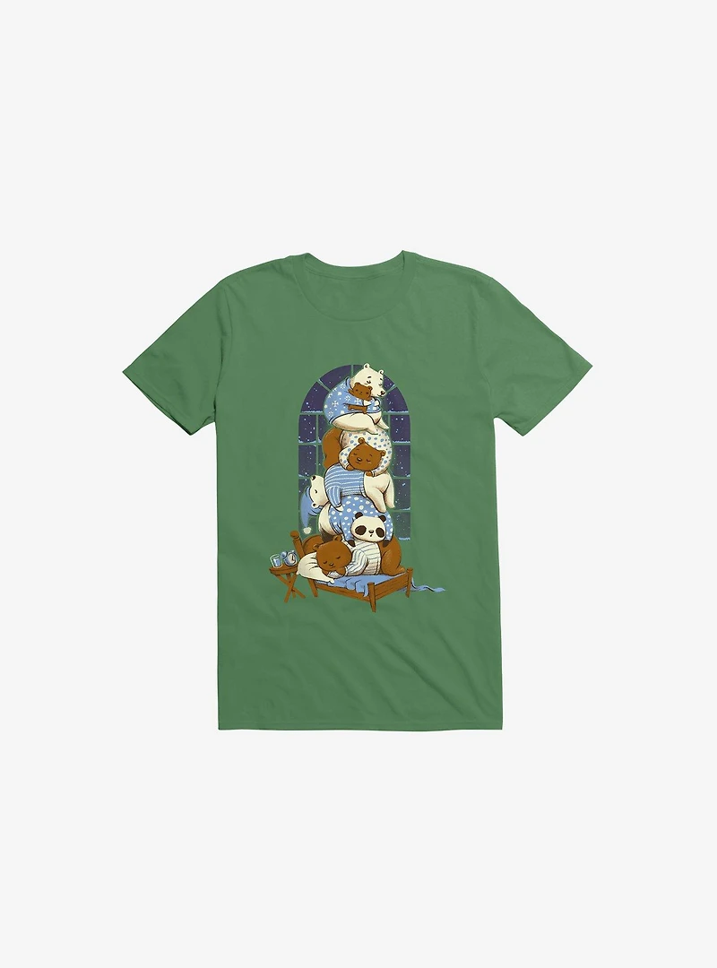 Good Night Bears Kelly Green T-Shirt
