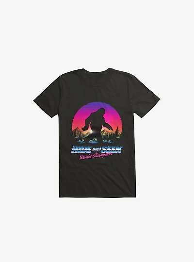 Hide And Seek World Champion: Bigfoot Is Real Black T-Shirt
