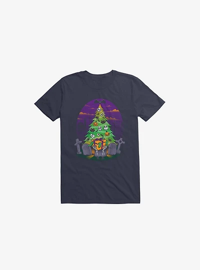 Halloween Is My Xmas Navy Blue T-Shirt