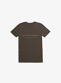 Human History Timeline Summary Brown T-Shirt
