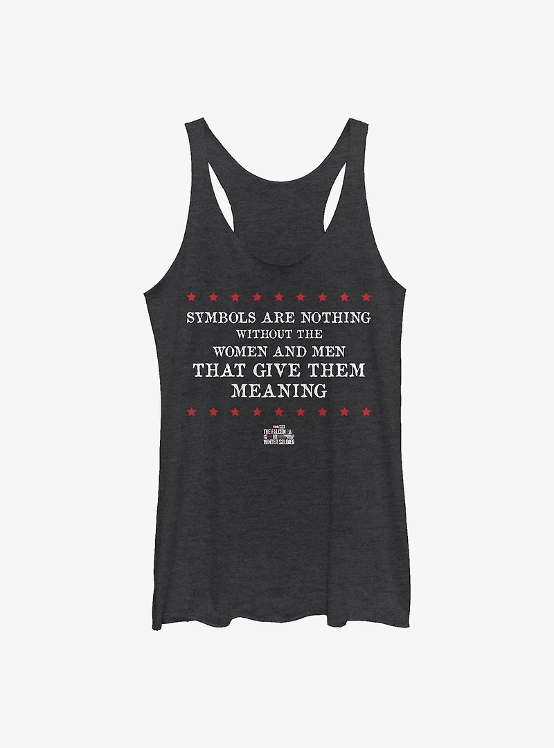 Marvel The Falcon And Winter Soldier Symbols Are Nothing Girls Tank