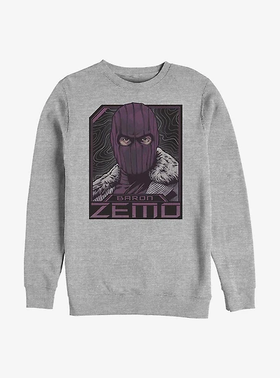 Marvel The Falcon And Winter Soldier Badge Of Zemo Crew Sweatshirt
