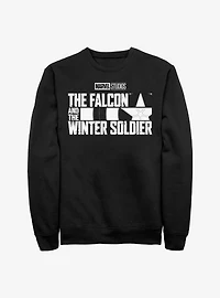 Marvel The Falcon And The Winter Soldier Logo Crew Sweatshirt