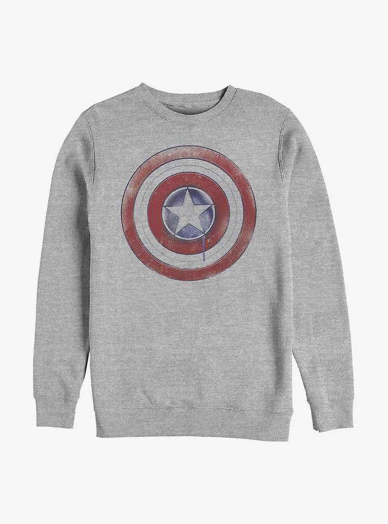 Marvel The Falcon And Winter Soldier Paint Shield Crew Sweatshirt