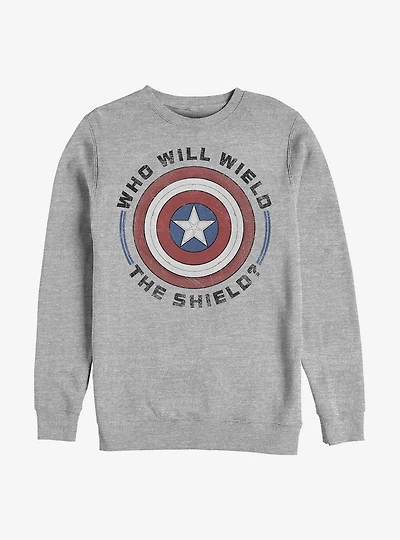 Marvel The Falcon And The Winter Soldier Wield The Shield Crew Sweatshirt