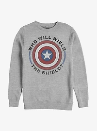 Marvel The Falcon And The Winter Soldier Wield The Shield Crew Sweatshirt