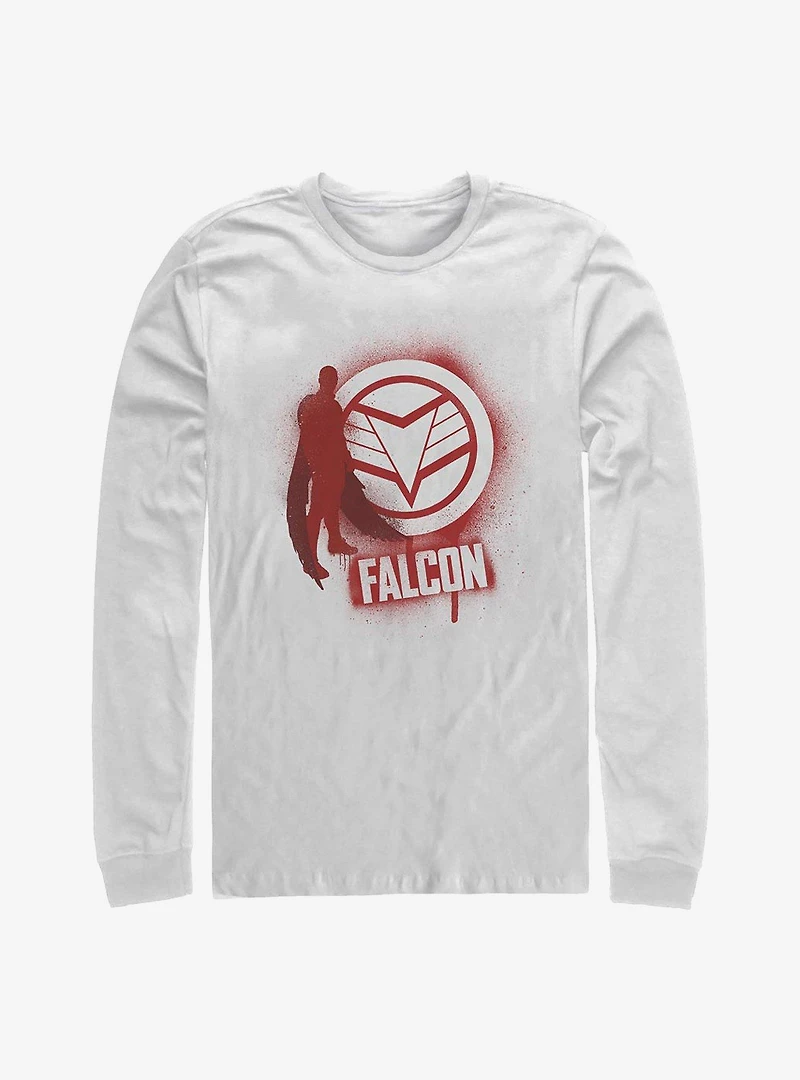 Marvel The Falcon And Winter Soldier Spray Paint Long-Sleeve T-Shirt