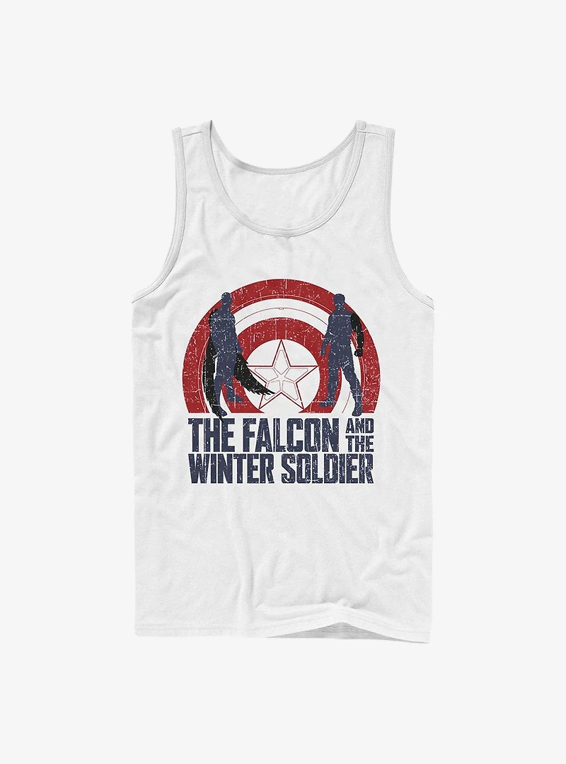 Marvel The Falcon And Winter Soldier Shield Outline Tank