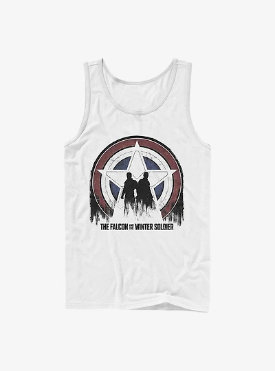 Marvel The Falcon And Winter Soldier Silhouette Shield Tank