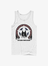 Marvel The Falcon And Winter Soldier Silhouette Shield Tank