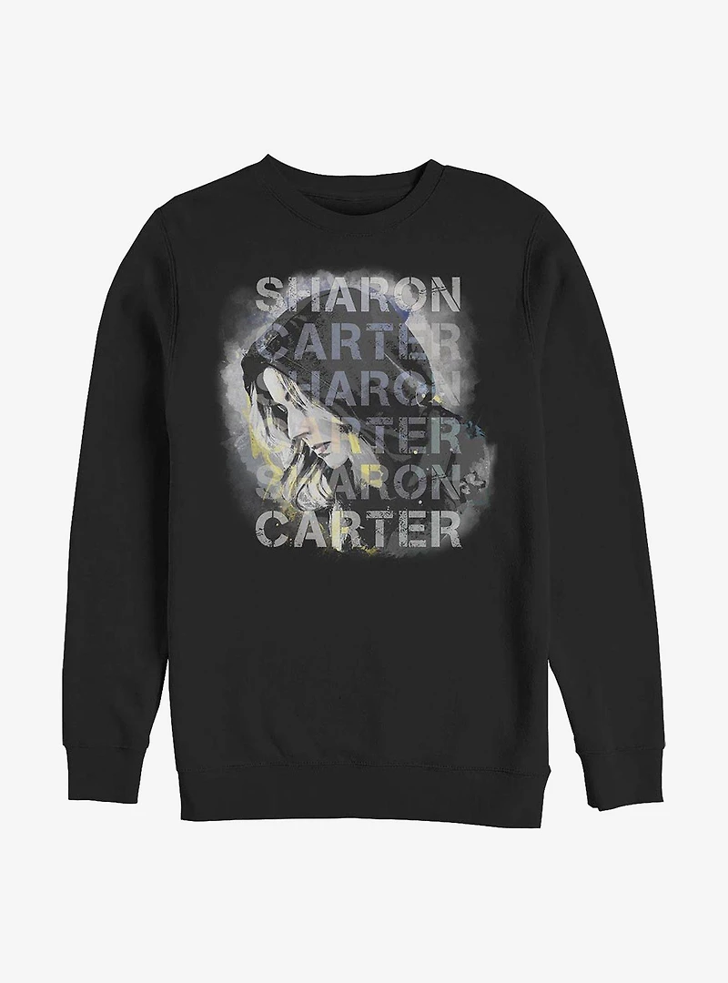 Marvel The Falcon And Winter Soldier Carter Overlay Crew Sweatshirt