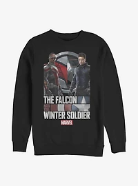 Marvel The Falcon And The Winter Soldier Falcon And Bucky Crew Sweatshirt