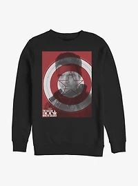 Marvel The Falcon And The Winter Soldier Winter Shield Crew Sweatshirt
