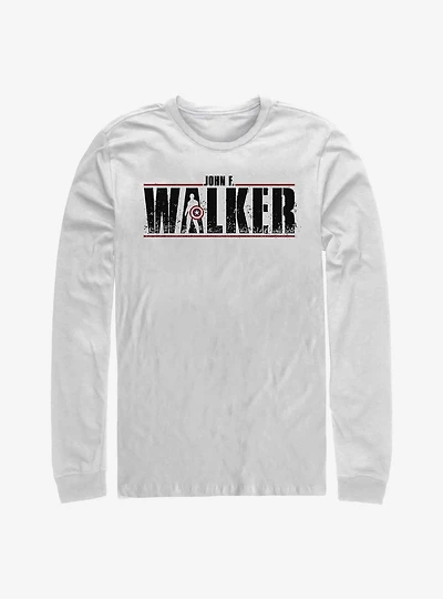 Marvel The Falcon And Winter Soldier Walker Logo Painted Long-Sleeve T-Shirt