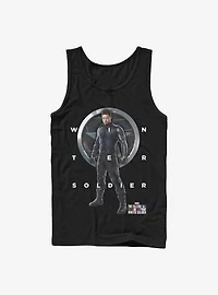 Marvel The Falcon And Winter Soldier Bucky Grid Text Tank