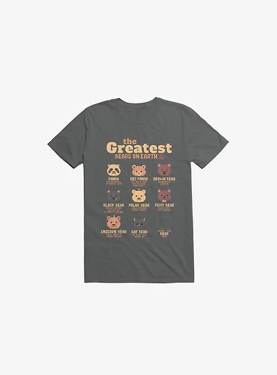 Greatest Bears: Insert Your Bear Charcoal Grey T-Shirt