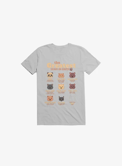 Greatest Bears: Insert Your Bear Ice Grey T-Shirt
