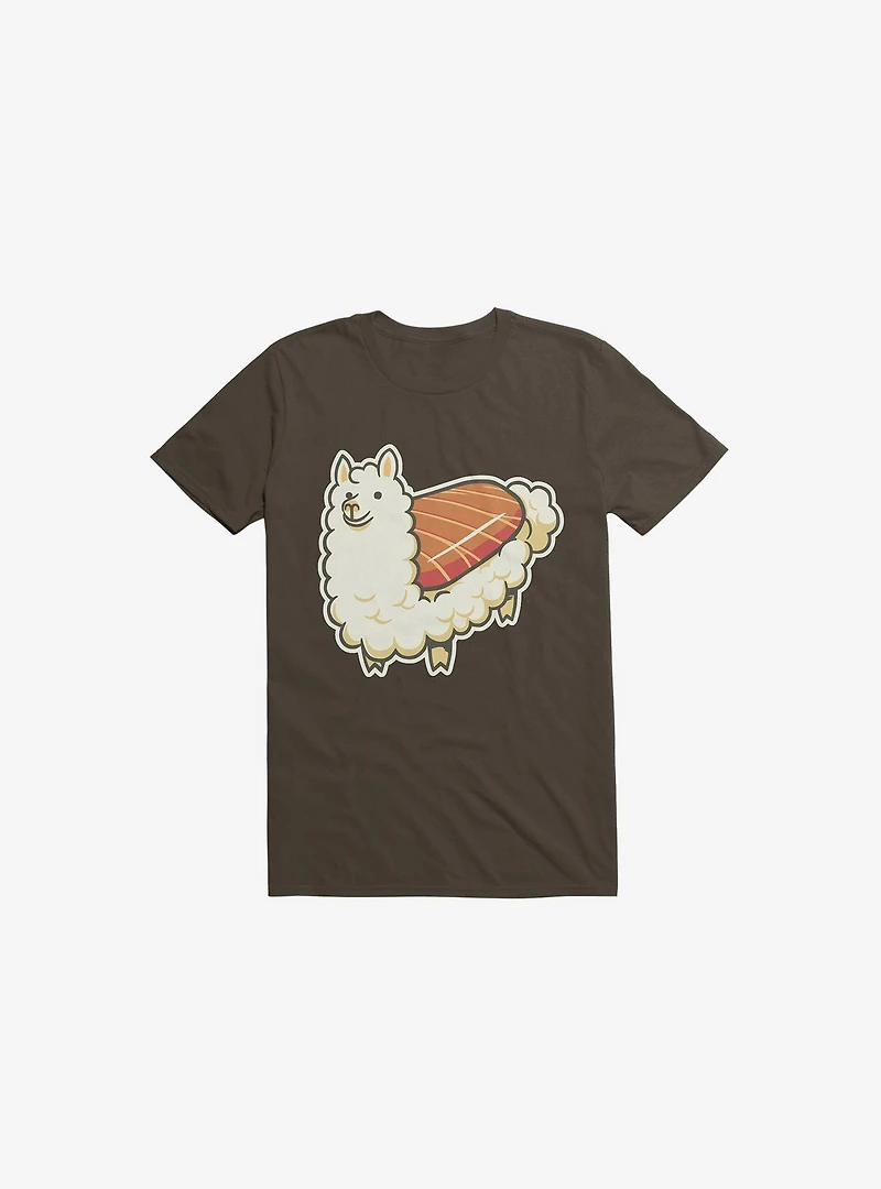 Alpaca Sushi Niguiri II Brown T-Shirt