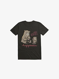 Happiness Sushi Black T-Shirt