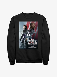 Marvel The Falcon And The Winter Soldier Poster Crew Sweatshirt