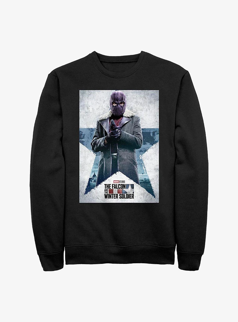 Marvel The Falcon And Winter Soldier Zemo Poster Crew Sweatshirt