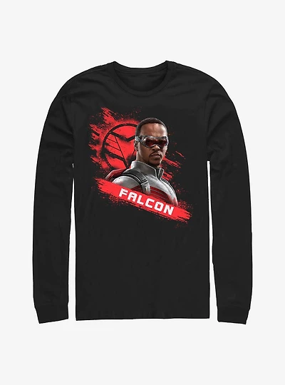 Marvel The Falcon And Winter Soldier Falcon's Mission Long-Sleeve T-Shirt