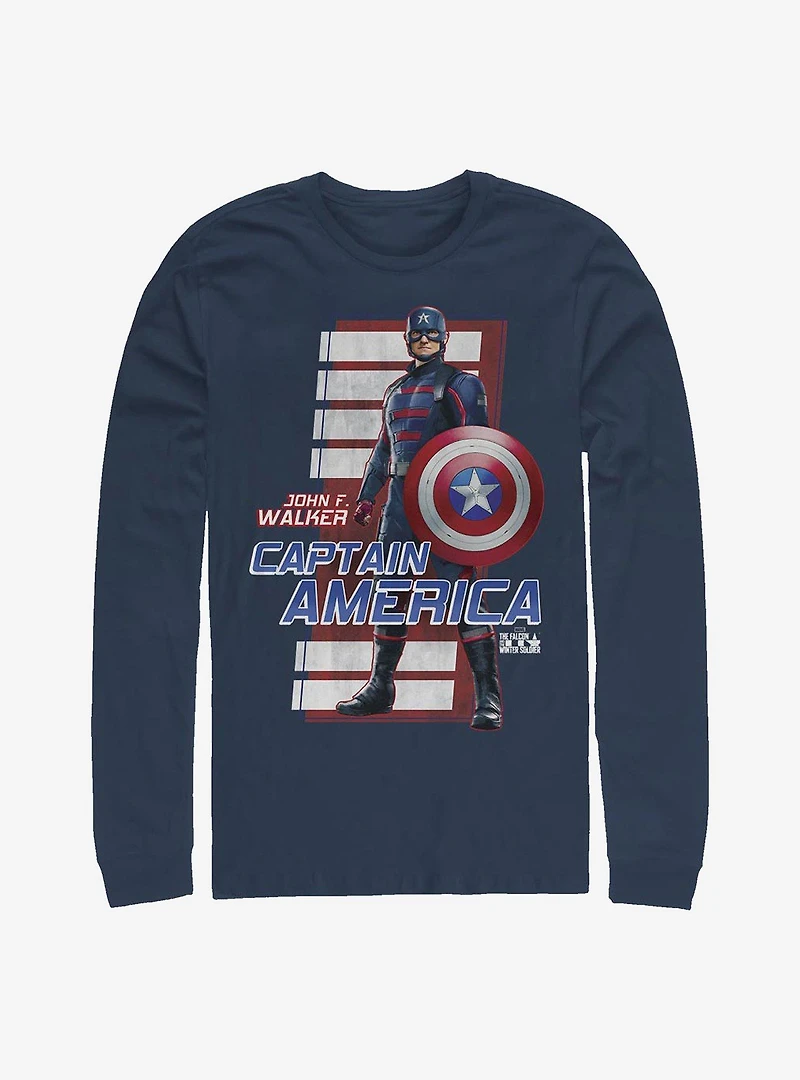 Marvel The Falcon And Winter Soldier John F. Walker Captain America Long-Sleeve T-Shirt