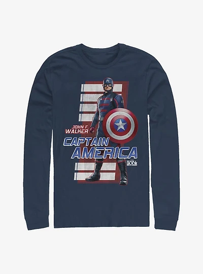 Marvel The Falcon And Winter Soldier John F. Walker Captain America Long-Sleeve T-Shirt