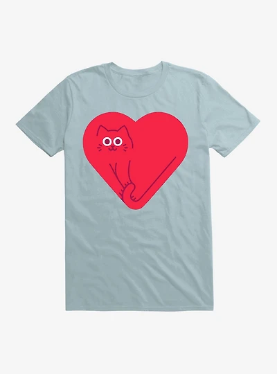 Cute Cat Heart T-Shirt