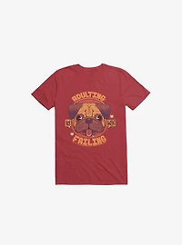 Adulting: Failing Dog Red T-Shirt