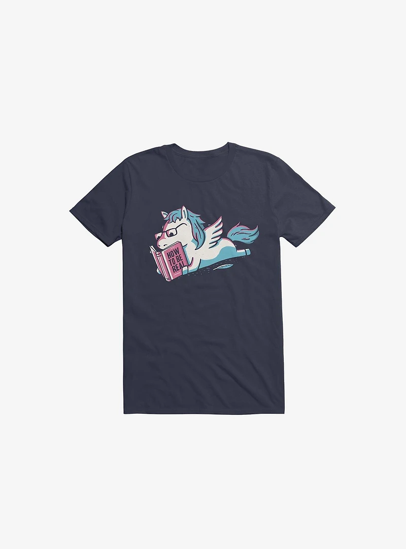 Be Realistic Navy Blue T-Shirt