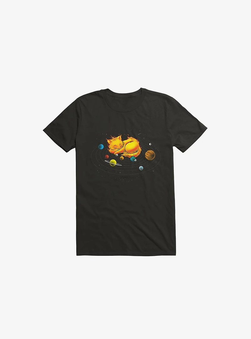 The Center Of MY Universe Cat Black T-Shirt