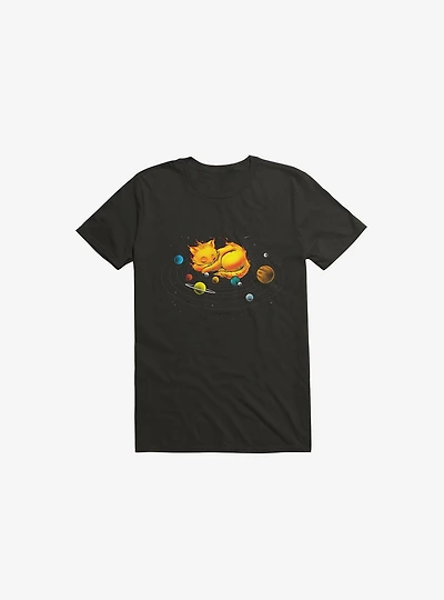 The Center Of MY Universe Cat Black T-Shirt