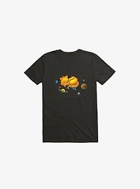 The Center Of MY Universe Cat Black T-Shirt