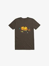 The Center Of MY Universe Cat Brown T-Shirt