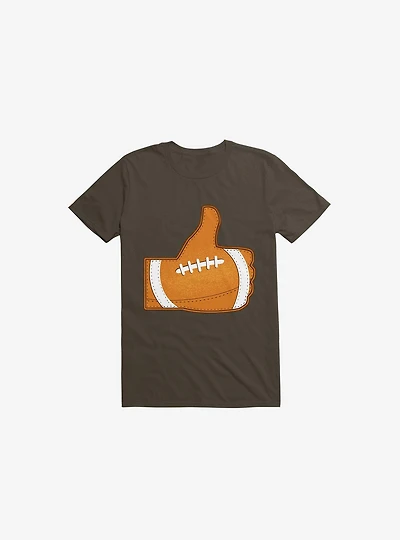 I Love Football 2.0 Brown T-Shirt