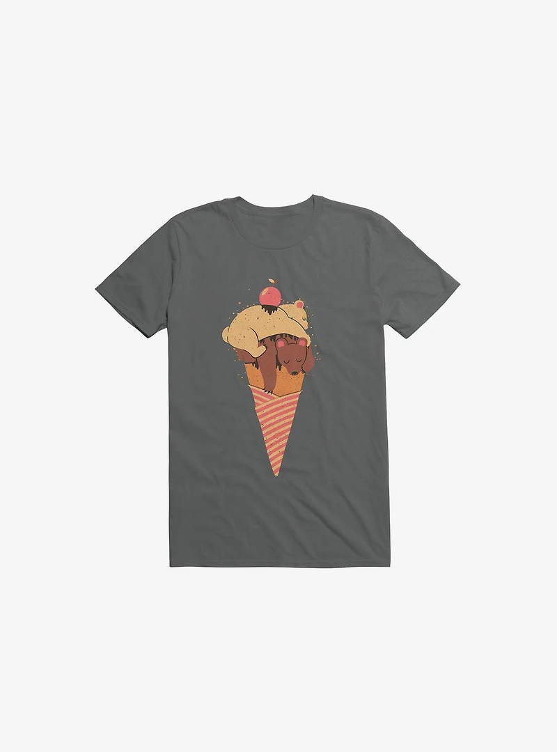 Ice Cream Bears Charcoal Grey T-Shirt