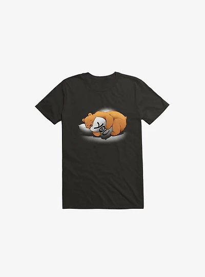 Missing You Bear Black T-Shirt