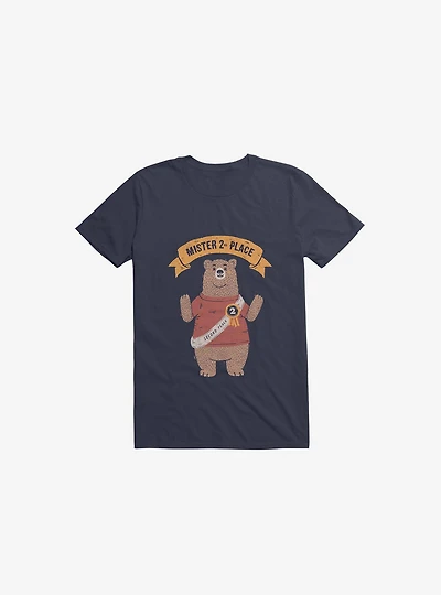 2nd Place Bear Navy Blue T-Shirt