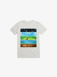 Across The Earth White T-Shirt