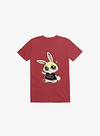 I Hate People Bunny Red T-Shirt