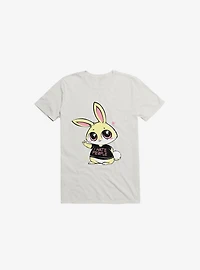 I Hate People Bunny White T-Shirt